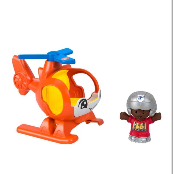 Fisher-Price Little People Orange Helicopter Toy - Picture 2 of 6